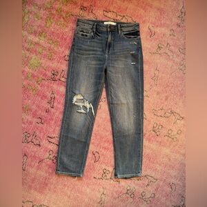 Hidden High Rise Distressed Denim Jeans Size 29